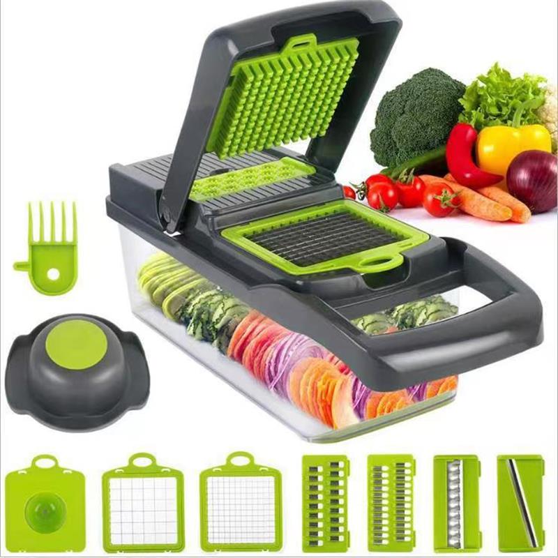 12 in 1 Multifunctional Vegetable Slicer Cutter Shredders Slicer With –  BeCookAware